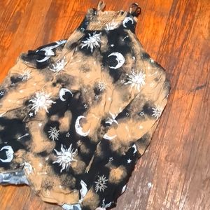 Halter sun and moon shirt